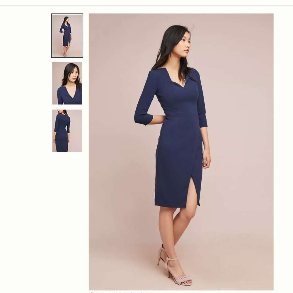 Anthropologie + Black Halo + Charlene Sheath Dress